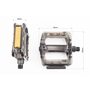 Педали MTB широкие 9/16" (102x97x26mm) поликарбонатные, чёрно-прозрачные NW-366PC