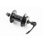 Втулка передняя MTB алюминиевая 14Gx36H, Disk-brake, 2 пром-подшипники 6200 2RS, крепл. эксцентрик, чёрная FB-A208