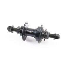 Втулка задня BMX алюмінієва 14Gx48H драйвер 9т, вісь 14мм, кріпл. гайка, чорна KT-M89R