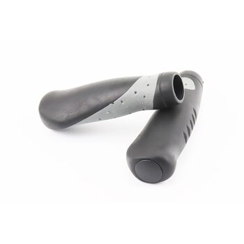 Ручки руля 135мм, эргономичные, черно-серые CR-G302