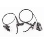 Гальмо Disk-brake гідравлічне переднє (F160/R140мм)+заднє (F180/R160мм), чорні
