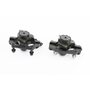 Гальмо Disk-brake переднє (F160/R140мм)+заднє (F180/R160мм), диски 160мм, кріпл. 6 болтів, чорні DX-2005