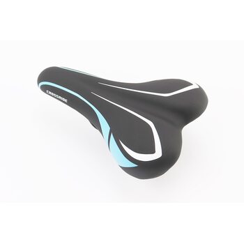 Сиденье MTB 240x140мм, чёрно-синее-белое BSK-901-В
