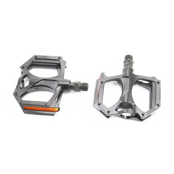 Педали MTB широкие 9/16" (100x100x23mm) алюминиевые, чёрные M195DU