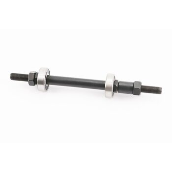 Ось задняя MTB М10х185мм в сборе, пром-подшипники 6200 2RS, под гайку, черная