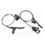 Гальмо Disk-brake гідравлічне переднє (F160/R140мм)+заднє (F180/R160мм), чорні