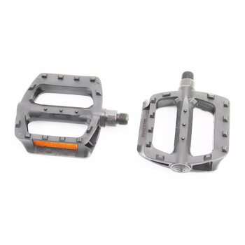 Педали BMX 9/16" (107x95.5x25mm) пластиковые, чёрные LU-984DU