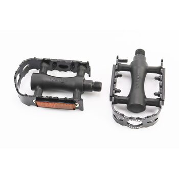 Педали MTB 9/16" (103x63x28mm) пластико-алюминиевые, чёрные LU-C3