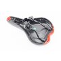 Сидіння MTB 260x150мм, чорно-червоне GW605B