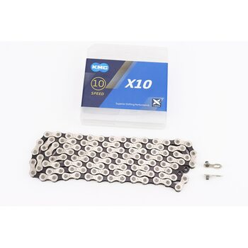 Цепь приводная 1/2х11/128х114L 10 скоростей, серебристо-черная X10