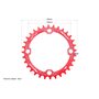 Зірка передня MTB Narrow Wide 32Т (BCD:104мм), алюмінієва, червона