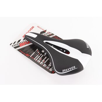 Сидение MTB 270x140мм, черно-белое YF-1018