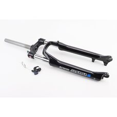 Вилка 26" амортизационная, без резьбы 1-1/8" (28,6мм), шток 240мм, с ходом 100мм, Disk-brake, пружинно-масляная, выносной Lockout, чёрная XCM30 RL