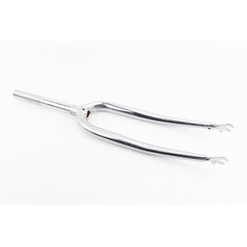 Вилка 26" з різьбою 1" (25,4мм), шток 200мм, нікельована