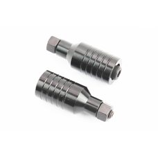 Пеги для самоката 55 мм, алюмінієві, чорні, к-кт