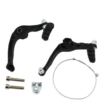 Тормоз "BMX" U-brake задний алюминиевый, ход колодки 32-50мм, черный