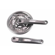 Шатуни "квадрат" 170мм, 42.34.24T MTB, чорні NSP-3001