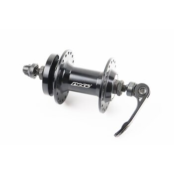 Втулка передняя MTB алюминиевая 14Gx36H, Disk-brake, креп. эксцентрик, черная MS31F