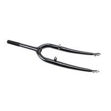 Вилка 24" с резьбой 1" (25,4мм), шток 200мм, V-brake, чёрная (возможны царапины, дефекты покраски)