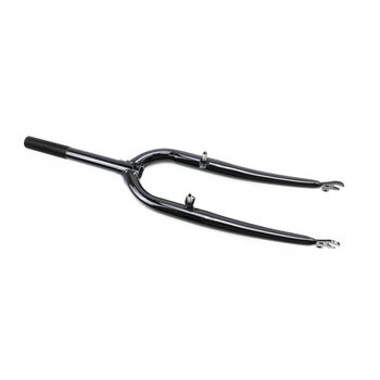 Вилка 24" з різьбою 1" (25,4мм), шток 200мм, V-brake, чорна (можливі подряпини, дефекти фарбування)