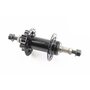 Втулка задня MTB 14Gx36H під вільнобіг, Disk-brake, кріпл. гайка чорна SF-HB25R