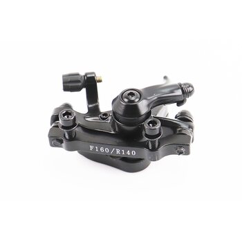 Гальмівний супорт передній (F160/R140мм), чорний DB-06