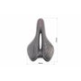 Сидіння MTB 270x160мм, чорно-біло-червоне "GEL"