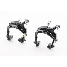 Гальмо ROAD V-brake кліщового типу, переднє+заднє, хід колодки 67-79мм, алюмінієве, чорне HJ-1201AD