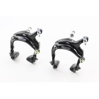 Гальмо ROAD V-brake кліщового типу, переднє+заднє, хід колодки 67-79мм, алюмінієве, чорне HJ-1201AD