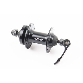Втулка передняя MTB алюминиевая 14Gx36H, Disk-brake, креп. эксцентрик, черная MS37F