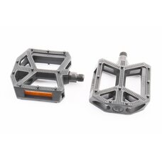 Педали BMX 9/16" (109x96x30mm) пластиковые, чёрные B289DU