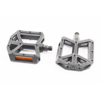 Педали BMX 9/16" (109x96x30mm) пластиковые, чёрные B289DU