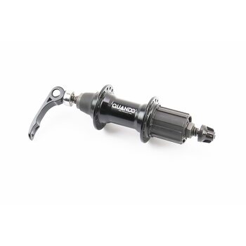 Втулка задняя MTB алюминиевая 14Gx32H под кассету 8-10зв, V-brake, крепл. эксцентрик, чёрная KT-AR8R