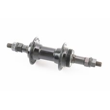 Втулка задняя MTB алюминиевая 14Gx36H под вольнобег, V-brake, крепл. гайка, чёрная FB-A201