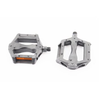 Педалі MTB 9/16" (100x90x20mm) пластикові, чорні (без підшипників)