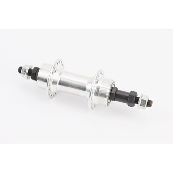 Втулка задняя MTB алюминиевая 14Gx36H под вольнобег, V-brake, 2 пром-подшипники 6200 2RS, крепл. гайка