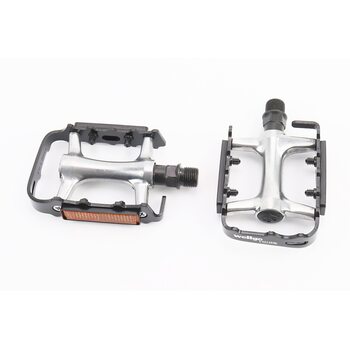 Педали MTB 9/16" (101x71x23mm) алюминиевые, серебристо-чёрные VM248DU