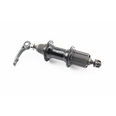Втулка задняя MTB алюминиевая 14Gx32H под кассету 8-10зв, V-brake, крепл. эксцентрик, чёрная KT-AR8R