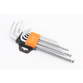 Ключ-набір 9 предметів (шестигранники 1.5,2,2.5,3,4,5,6,8,10мм), KL-9705A