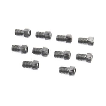 Переходник шланга насоса с резинкой (золотник Schrader AV-Presta FV) 10шт к-кт, чёрные