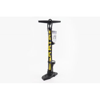 Насос ручной "напольный" стальной с манометром 160 psi/11 bar, под штуцера Schrader&Presta, PUM-058