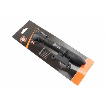 Насос пластмасовий, універсальний під штуцера Schrader&Presta, чорний M21-02