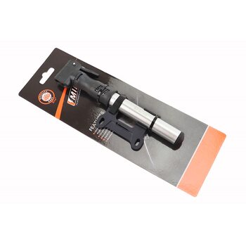 Насос алюмінієвий, під штуцера Schrader&Presta, чорно-сірий M22-02