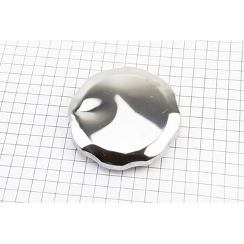 УЦІНКА Кришка бака паливного (для генератора 2-9кВт) D-93mm, 168F/170F/173F/177F/182F/188F/190F, метал, "ХРОМ" (невеликі потертості, див. фото)