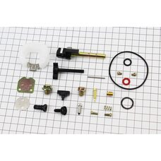 Ремонтный комплект карбюратора 173F/177F/182F/188F/190F, 22 детали+поплавок, Тип 1