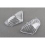 пластик - "стекло" поворотов (комплект) зад. прозрачные