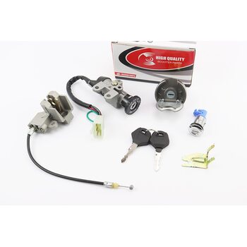 Замки к-кт (запалювання, сидіння, кришка бака кругла)