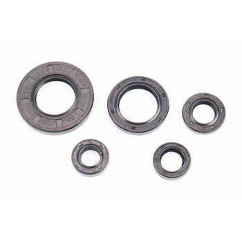 Сальники к-кт 5шт (10x18x5; 12x18x5; 12x21x4; 20x30x4,5; 20x38x5) двигуна