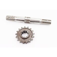 Редуктор фрези R175/180N/190N/195N - Вал вторинний + зірка Z-17 81-1, 101-2