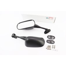 Дзеркала к-кт на мотоцикл "прямокутні" під два болта, чорний